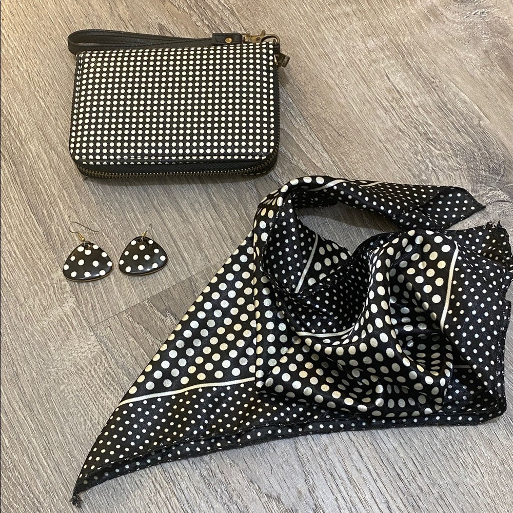 Wallet - earrings - chiffon • 3 pieces bundle